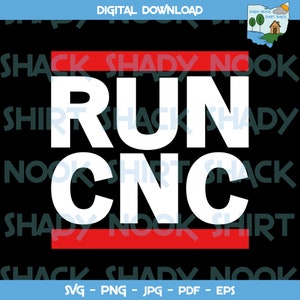 RUN CNC - svg png jpg pdf eps - file digitale - download istantaneo