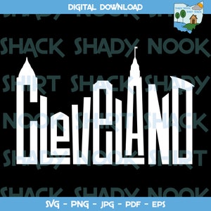 Skyline Cleveland - Ohio - svg png jpg pdf eps - digital file - instant download