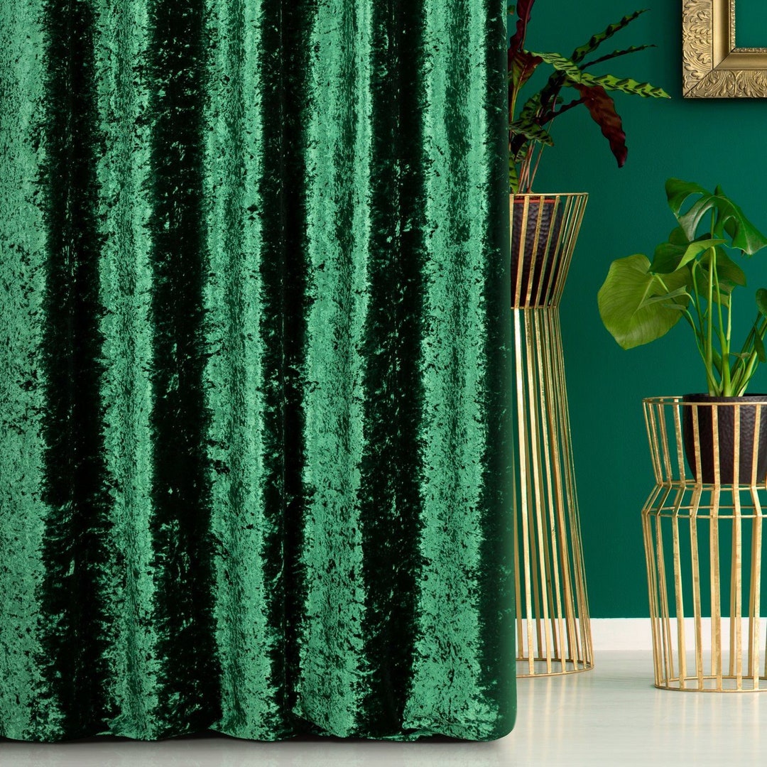 Custom Curtainsluxury Curtains Ukcurtains for Living Roomgreen Velvet Curtainscrushed Velvet
