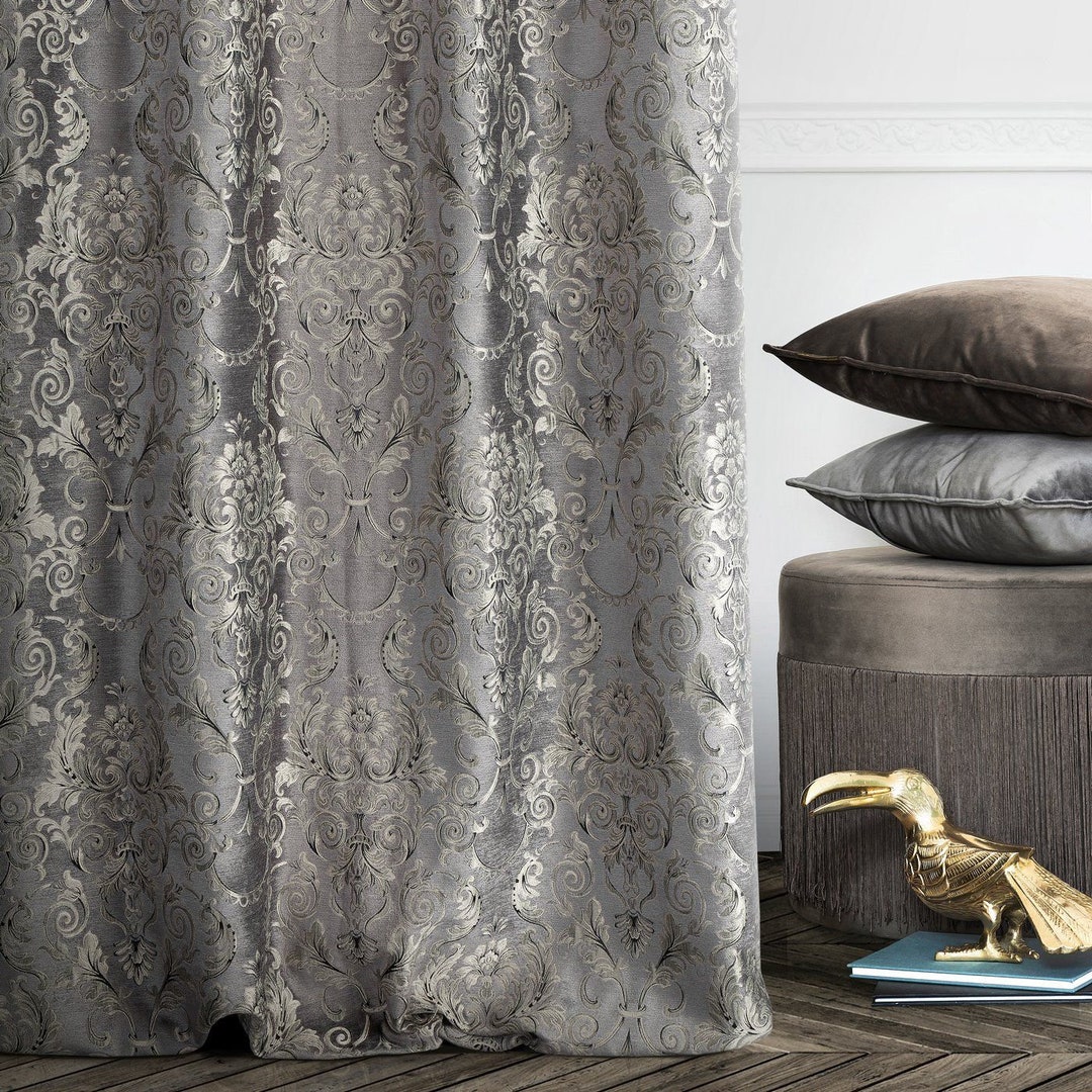 Custom Grey and Silver Curtains Ukluxury Custom Curtains for Living