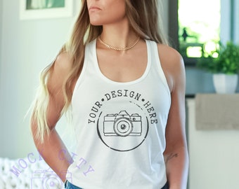 Next Level 1533 Mockup | Tank Mockup | Next Level Tank Mockup White | Model Mock up | Tank Top Mockup | Tank Top Mock up | Summer Mockup