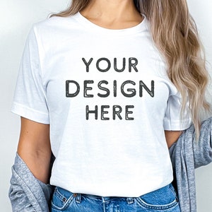 Bella Canvas 3001 mockup | Bella Canvas white shirt mock up | T-shirt mock up | Model mock up | Bella Canvas 3001 mockups | Trendy Mocks