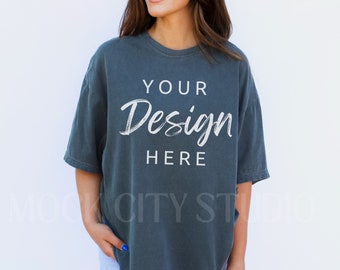 Comfort Colors C1717 Pepper Shirt Mockup, Tshirt Mockup, Pepper T-Shirt Mockup, Oversized Shirt Model Mockup, Comfort Colors Shirt Mockup