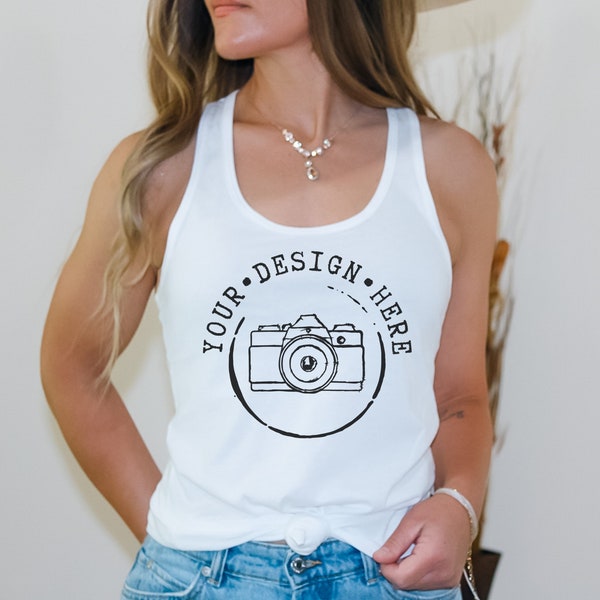 Next Level 1533 Mockup | Tank Mockup | Next Level Tank Mockup Weiß | Modell Mock up | Tank Top Mockup | Tank Top Mock up | Sommer Mockup