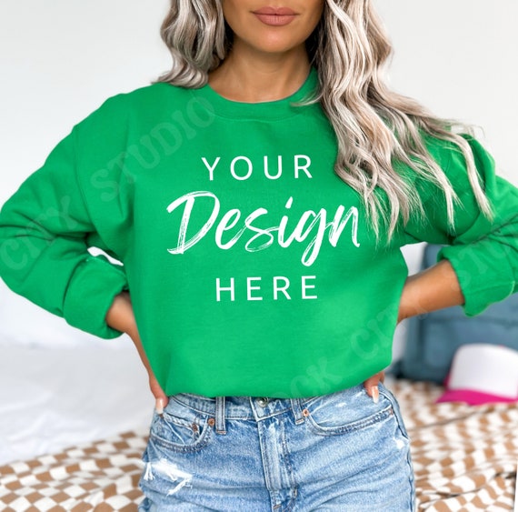 Gildan irish green sweatshirt hotsell