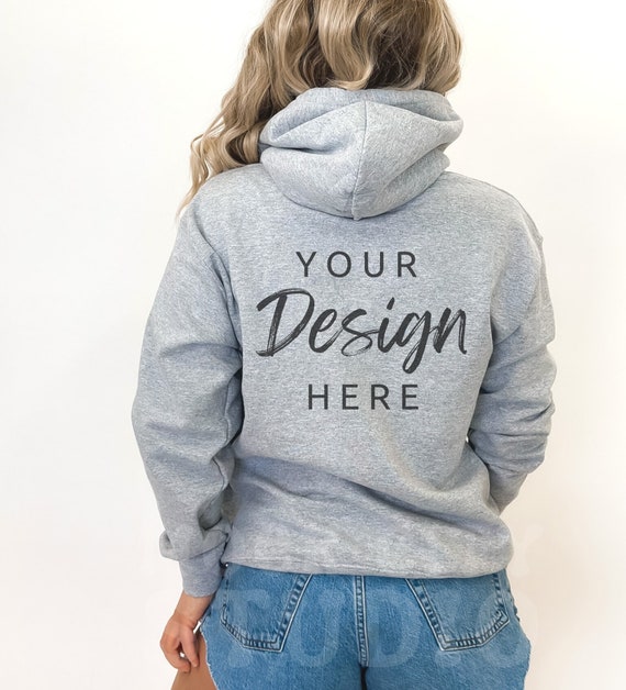 Gildan 18500 Sport Gray Mockup Gildan Back of Hoodie Mockup Hooded Sweatshirt Backside Mockup Gray Gildan 18500 Oversized Mockup Etsy Canada