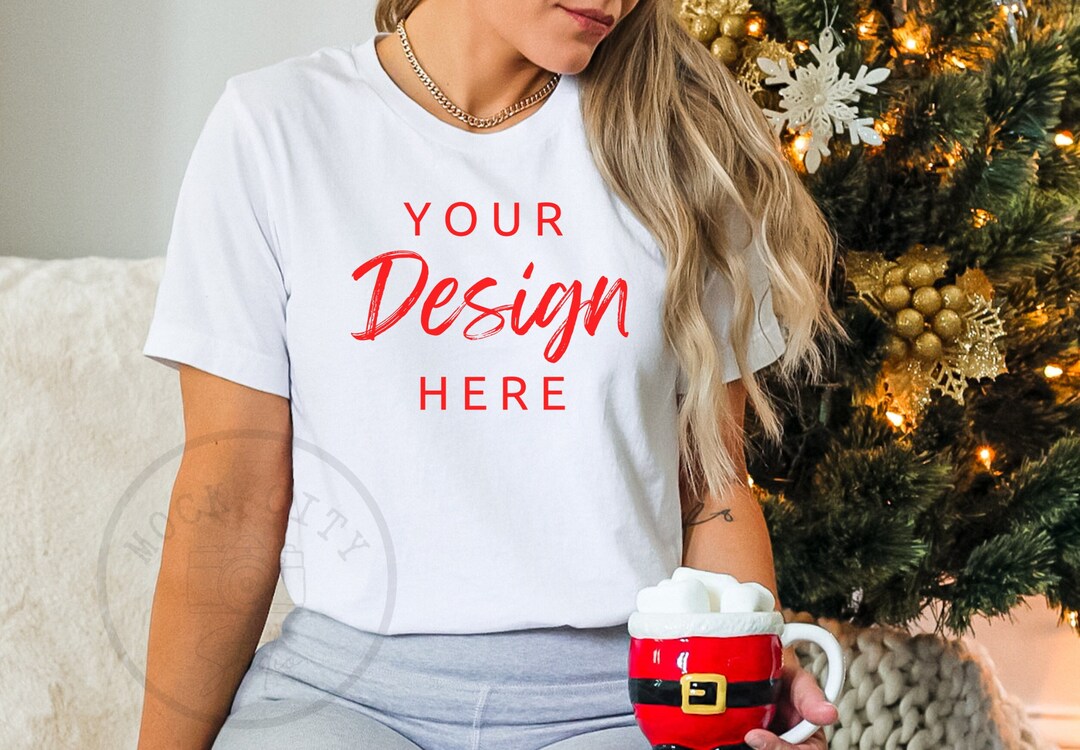 Bella Canvas 3001 Tshirt Mock up - White Shirt Mockup - Bella Canvas ...