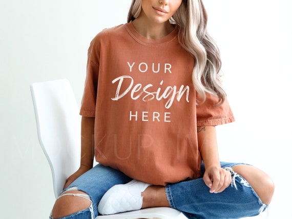 Yam Comfort Colors 1717 Tshirt Mockup, Model Mockup, Comfort Colors Tee Mock, Tshirt Mock up, Oversized Mockup