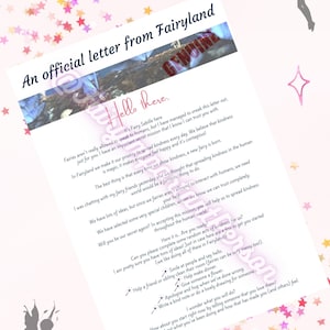 Difundiendo bondad - DESCARGA DIGITAL - Carta de un hada real en el País de las Hadas. Tu hijo ha sido seleccionado para una misión secreta.
