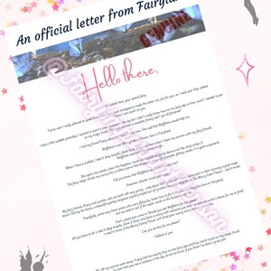 Worry Eating Flower - DESCARGA DIGITAL - Carta de un hada real en Fairyland. Ayude a niñas y niños a lidiar con sus preocupaciones.