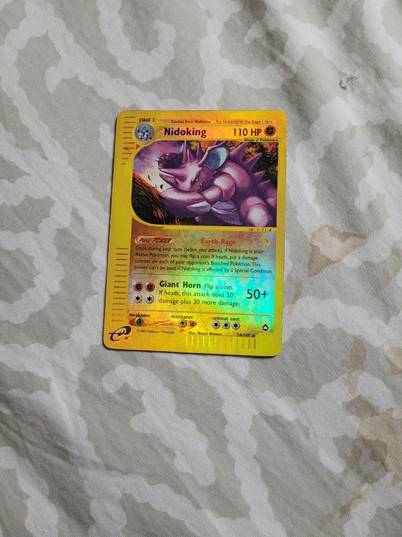Legendary Collection Reverse Holo Nidoking Etsy