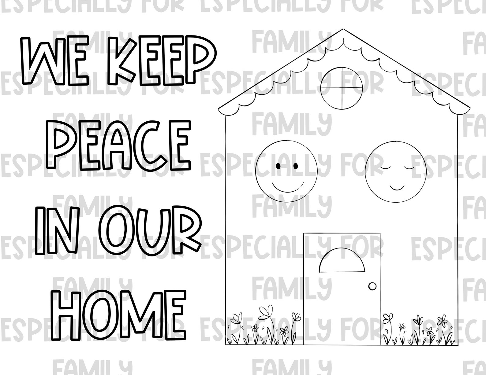 Family Rules | Kids | Kids Behaviors | Digital Download | Kids Wall Art ...