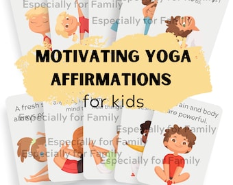 Simple Affirmation Cards | Teaching Kids Confidence | kids yoga | affirmations poster | affirmation cards | homeschooling | self-esteem