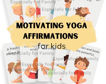 Simple Affirmation Cards | Teaching Kids Confidence | kids yoga | affirmations poster | affirmation cards | homeschooling | self-esteem