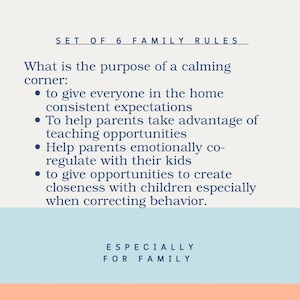 Family Rules Kids Kids Behaviors Digital Download Kids Wall Art Family Expectations Playroom art ADD Autism image 3