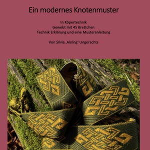a modern knot pattern  - pattern manual in German and English