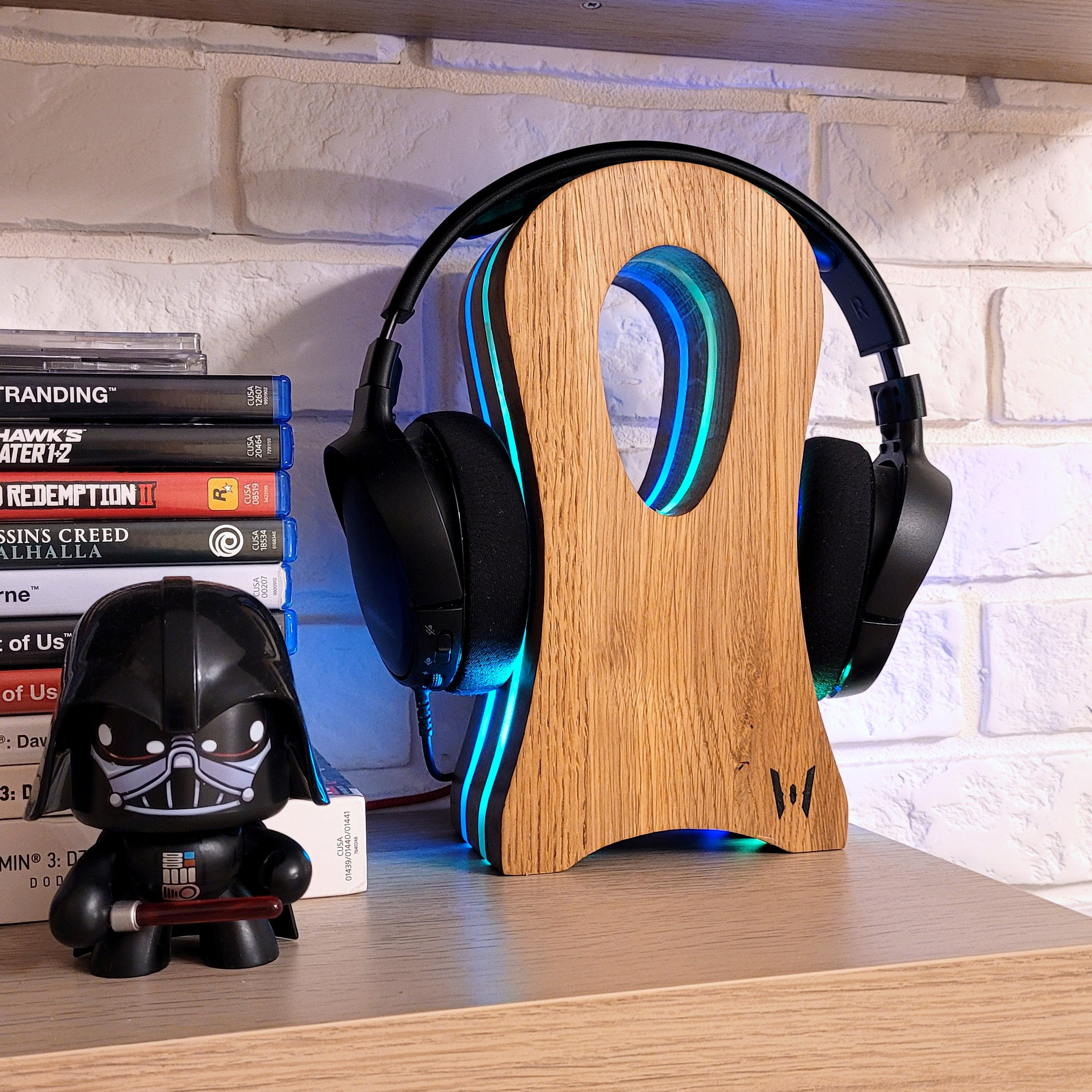 RGB LED Headphone Stand Holder PC Gaming Accessories Gift for Boys Men  Gamers