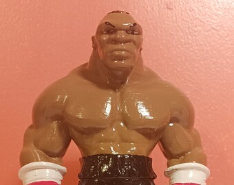 Mike Tyson (7" de alto) Figura terminada impresa en 3D