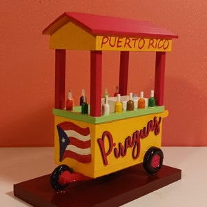 Carrito de Piraguas, Puerto Rico, Boricua, Viejo San Juan, Impresión 3D, Hielo de Agua, Piraguero, Carrito Piragua, Hielo raspado imagen 4