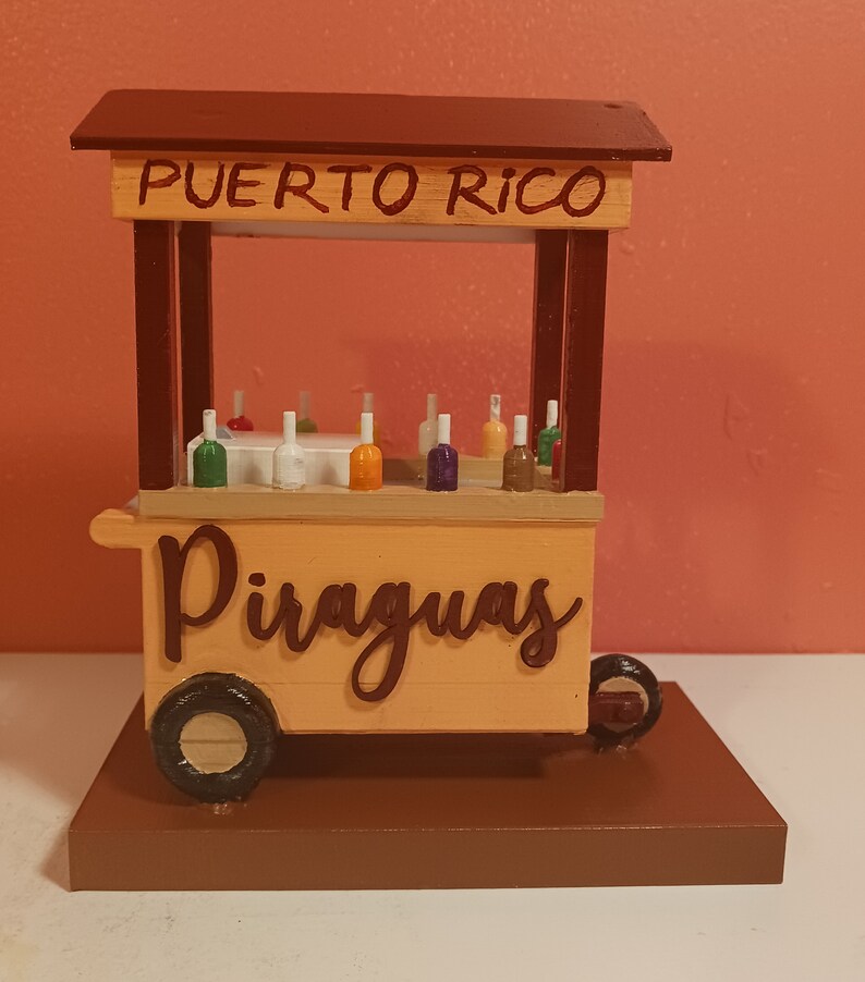 Carrito de Piraguas, Puerto Rico, Boricua, Viejo San Juan, Impresión 3D, Hielo de Agua, Piraguero, Carrito Piragua, Hielo raspado imagen 9