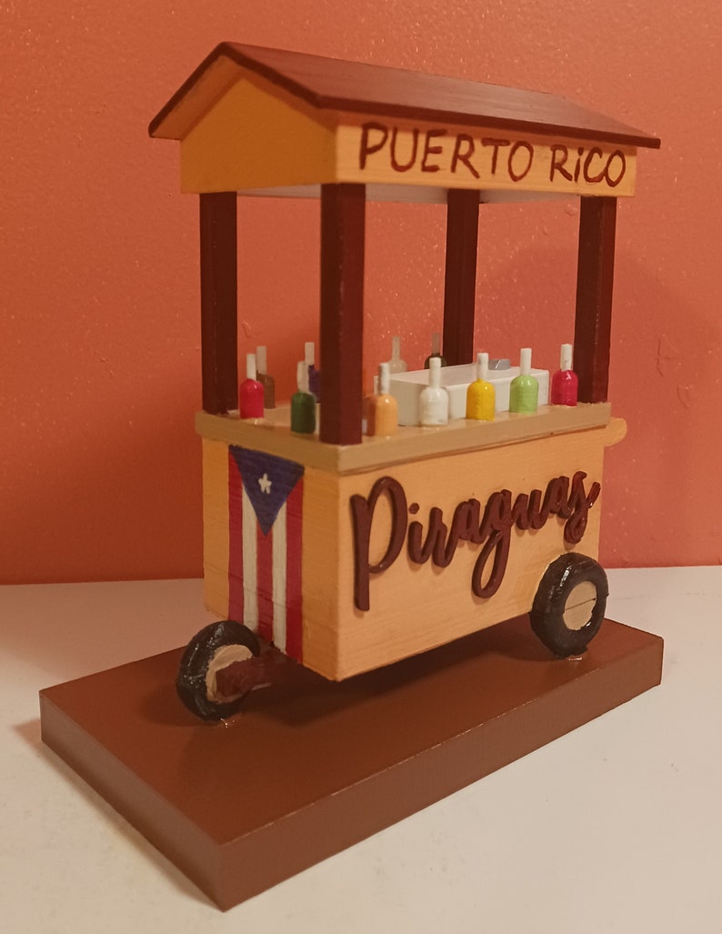 Carrito de Piraguas, Puerto Rico, Boricua, Viejo San Juan, Impresión 3D, Hielo de Agua, Piraguero, Carrito Piragua, Hielo raspado imagen 8