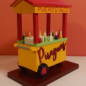 Carrito de Piraguas, Puerto Rico, Boricua, Viejo San Juan, Impresión 3D, Hielo de Agua, Piraguero, Carrito Piragua, Hielo raspado imagen 6