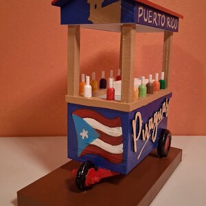 Carrito de Piraguas, Puerto Rico, Boricua, Viejo San Juan, 3D Printing, Water Ice, Piraguero, Piragua Cart, Shaved ice, navidad