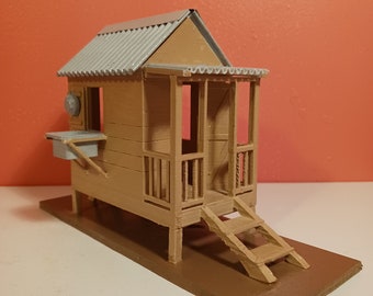 Casita de Jibaro, Campesino, Puerto Rico, Boricua, Jibaro, Viejo San Juan, mi casa es su casa, casita, Taino, impresión 3d