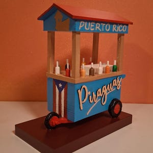 Carrito de Piraguas, Puerto Rico, Boricua, Viejo San Juan, 3D Printing, Water Ice, Piraguero, Piragua Cart, Shaved ice, navidad