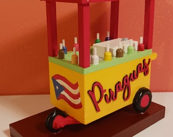 Carrito de Piraguas, Puerto Rico, Boricua, Viejo San Juan, 3D Printing, Water Ice, Piraguero, Piragua Cart, Shaved ice