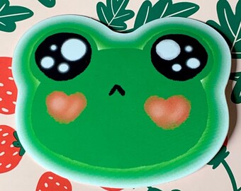 Froggy Heart Sticker