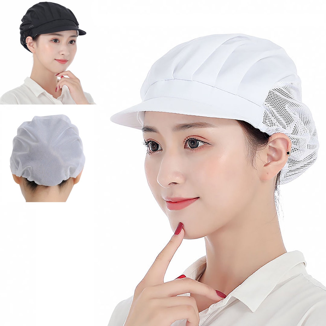 Chef Hat Cap Kitchen Baker Chef Elastic Hat Dustproof Cap Catering