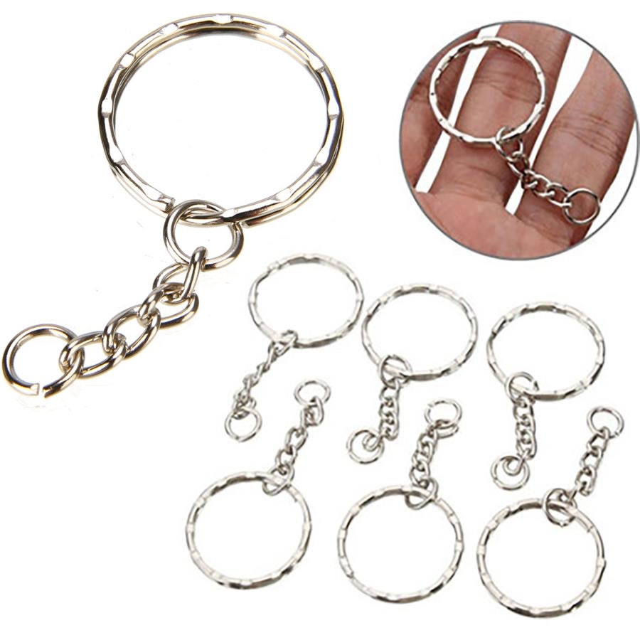 Portachiavi Spazio Vuoto Chiave Catene Tonalità Argento Accessori - Foto 5