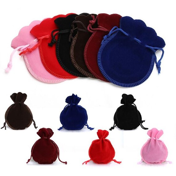 7x9cm Oval Velvet Gift Pouches Wedding Favour Jewellery Bags Etsy UK