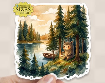 Bigfoot Believe Sticker Decal: Waterproof Vinyl Young Sasquatch