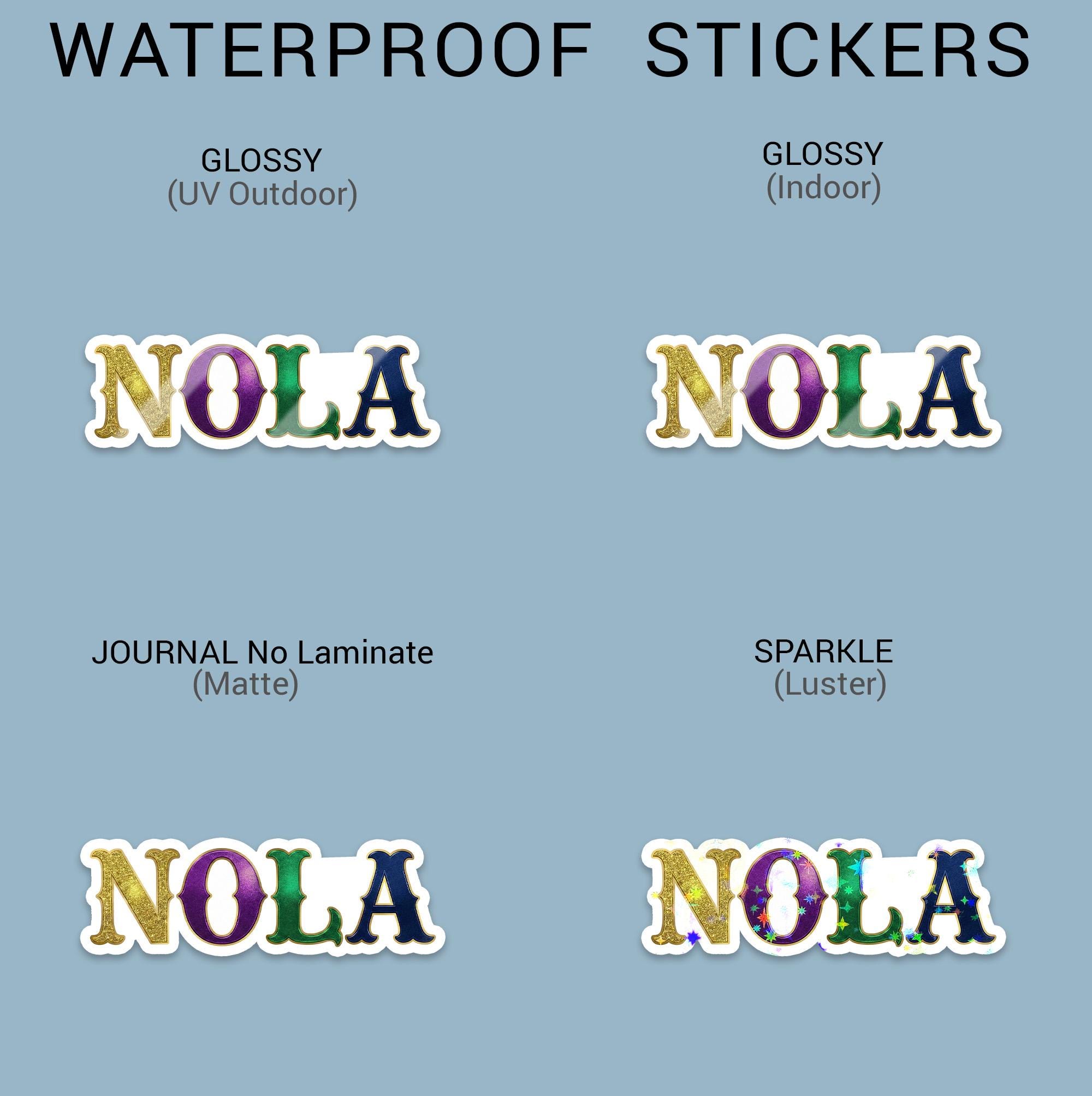 Nolick Sticker NOLA Sticker: Waterproof Vinyl Decal - Etsy