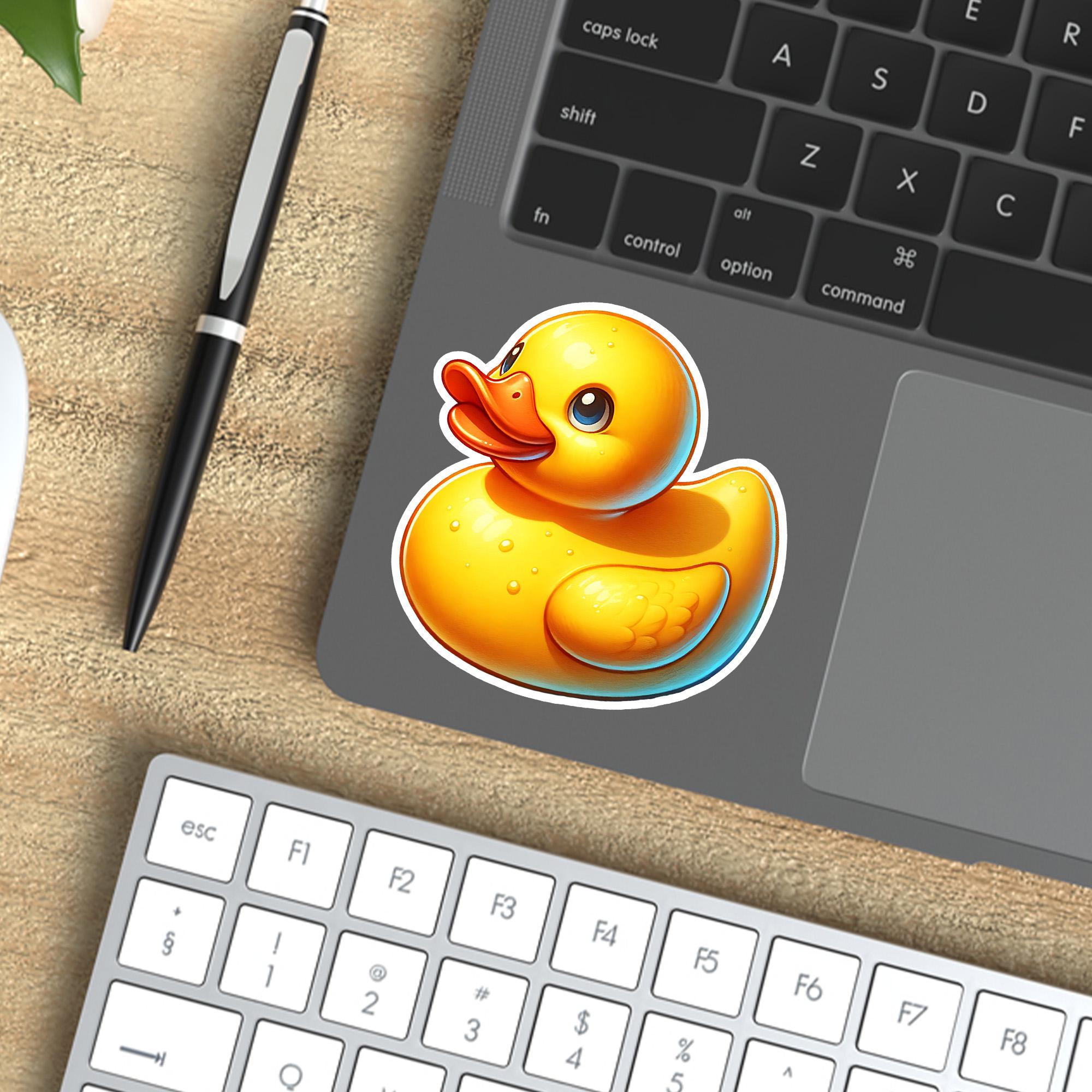 Ducky Sticker Yellow Rubber Duck Sticker: Waterproof Vinyl Decal - Etsy