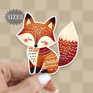 Nordic Fox Sticker: Waterproof Vinyl Decal