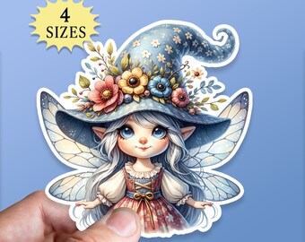 Garden Fairy Sticker: Waterproof Vinyl Decal