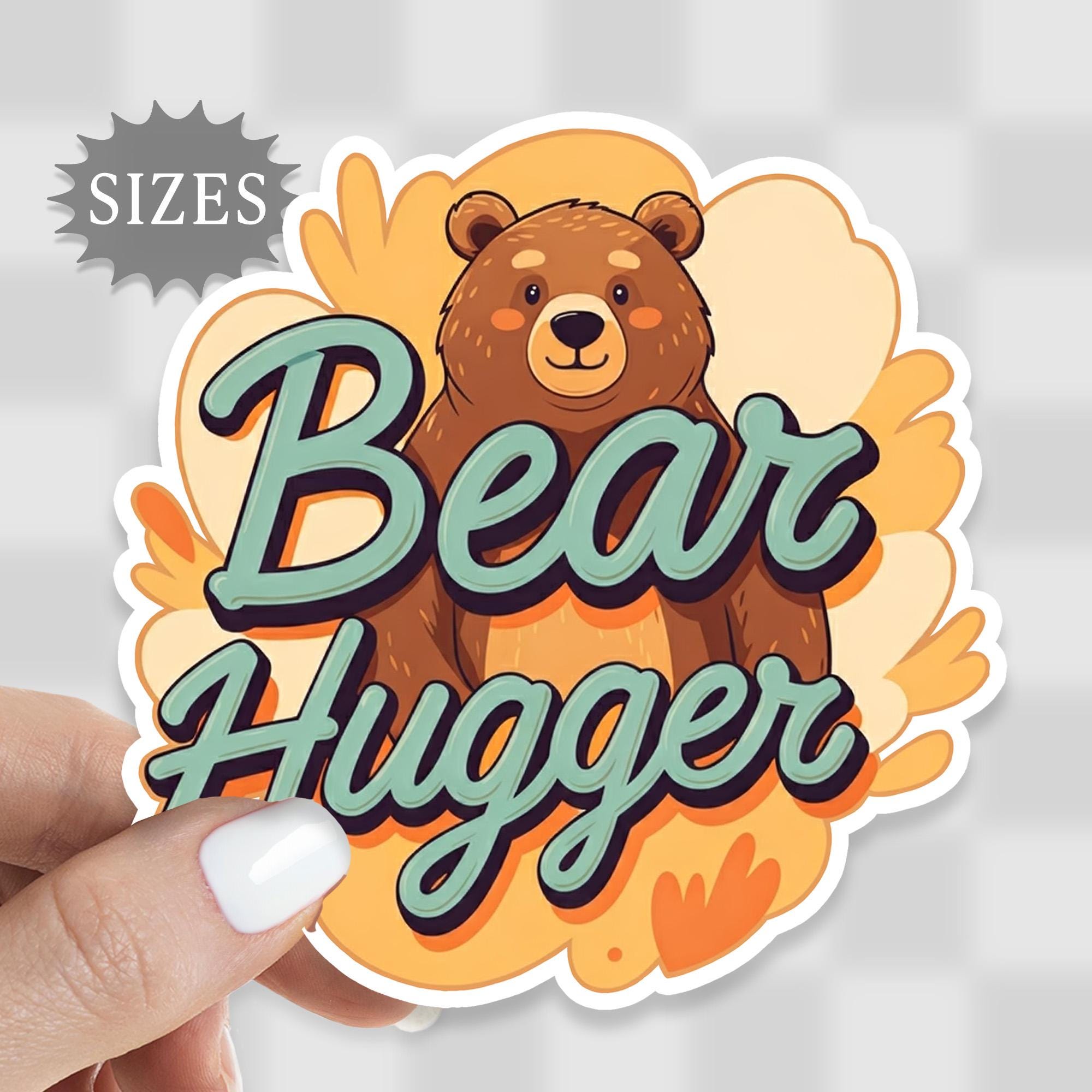 Bear Hugger Sticker: Waterproof Vinyl Decal - Etsy