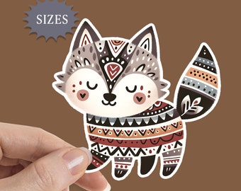 Nordic Wolf Sticker: Hygge  Waterproof Vinyl Decal