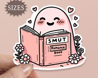 Ghost Smut Romance Book Sticker: Waterproof Vinyl Decal
