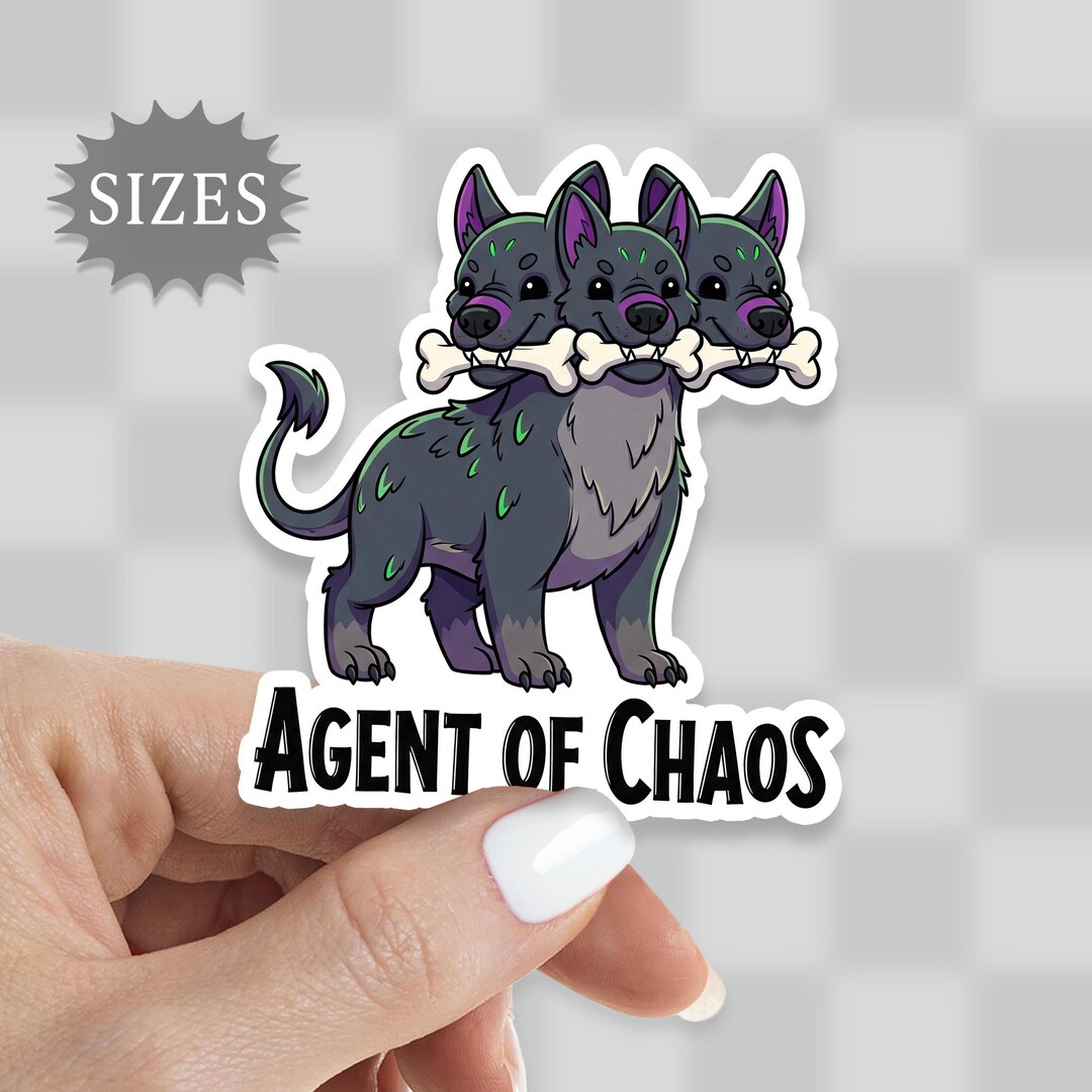 Cerberus Chaos Sticker: Waterproof Vinyl Decal - Etsy