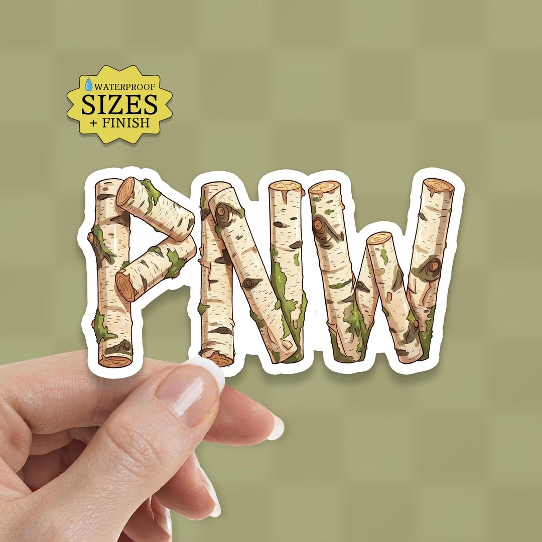 PNW Sticker: Pacific Northwest Waterproof Vinyl Decal - Etsy