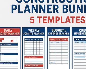 Construction Project Planner Template