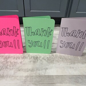 Thank You Card SVG cut file/Digital Download Only/Paper Card Template/Thank You Card Pattern/Card Pattern for Cricut/Appreciation Card File