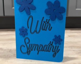 Sympathy Card SVG cut file/Digital Download Only/Paper Card Template/Sympathy Card Pattern/Card Pattern for Cricut