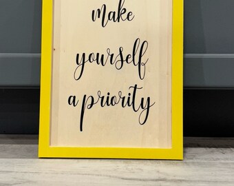 Priority SVG Cut File/SVG Digital Download/Make Yourself a Priority Template for Cricut/Sign SVG file/Make Yourself a Priority cut file