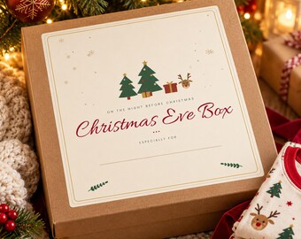 Christmas Gift Tags Printable, Christmas Eve Box Label, Letter from Father Christmas, Nice List Certificate, Reindeer Food, A4 Letter