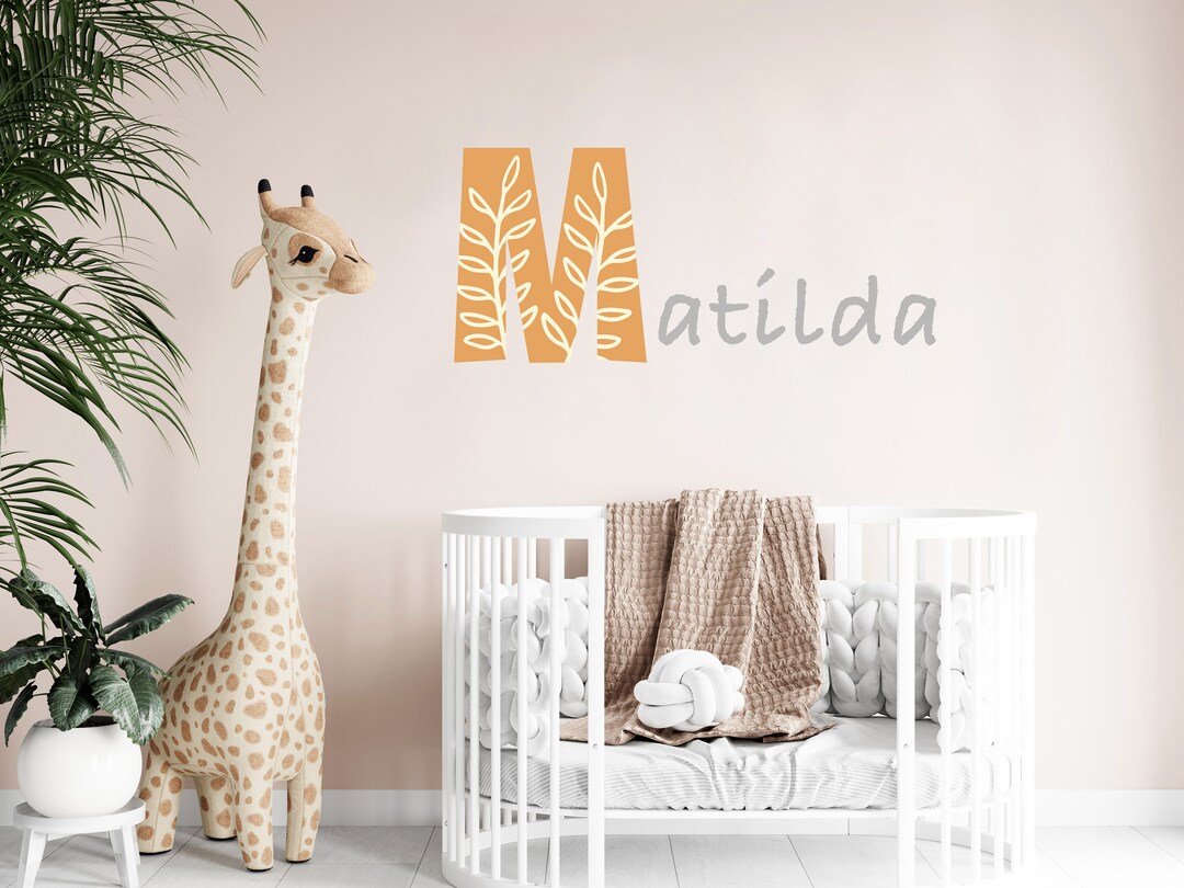 Personalized Name Wall Decal: Boho Nursery Decor - Etsy